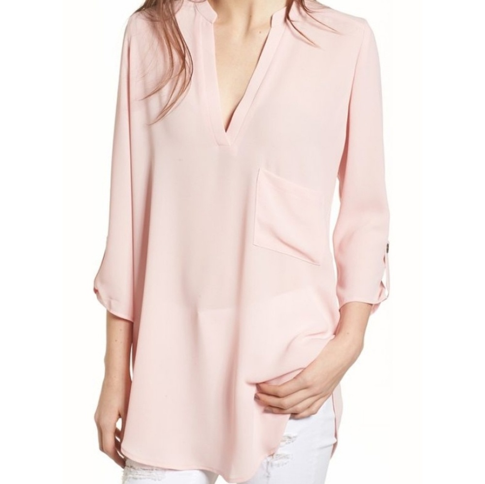 Lush light pink top tunic